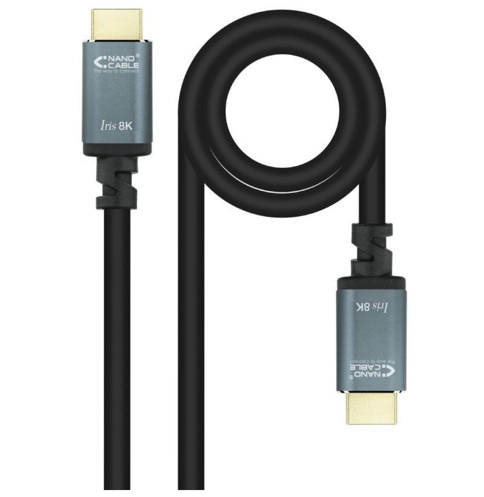 Cable HDMI 2.1 IRIS 8K Nanocable 10.15.8005/ HDMI Macho - HDMI Macho/ 5m/ Negro