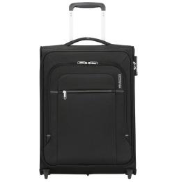 Maleta de Cabina American Tourister Crosstrack Upright 55cm/ 55x40x20cm/ 2 Ruedas/ Negra y Gris