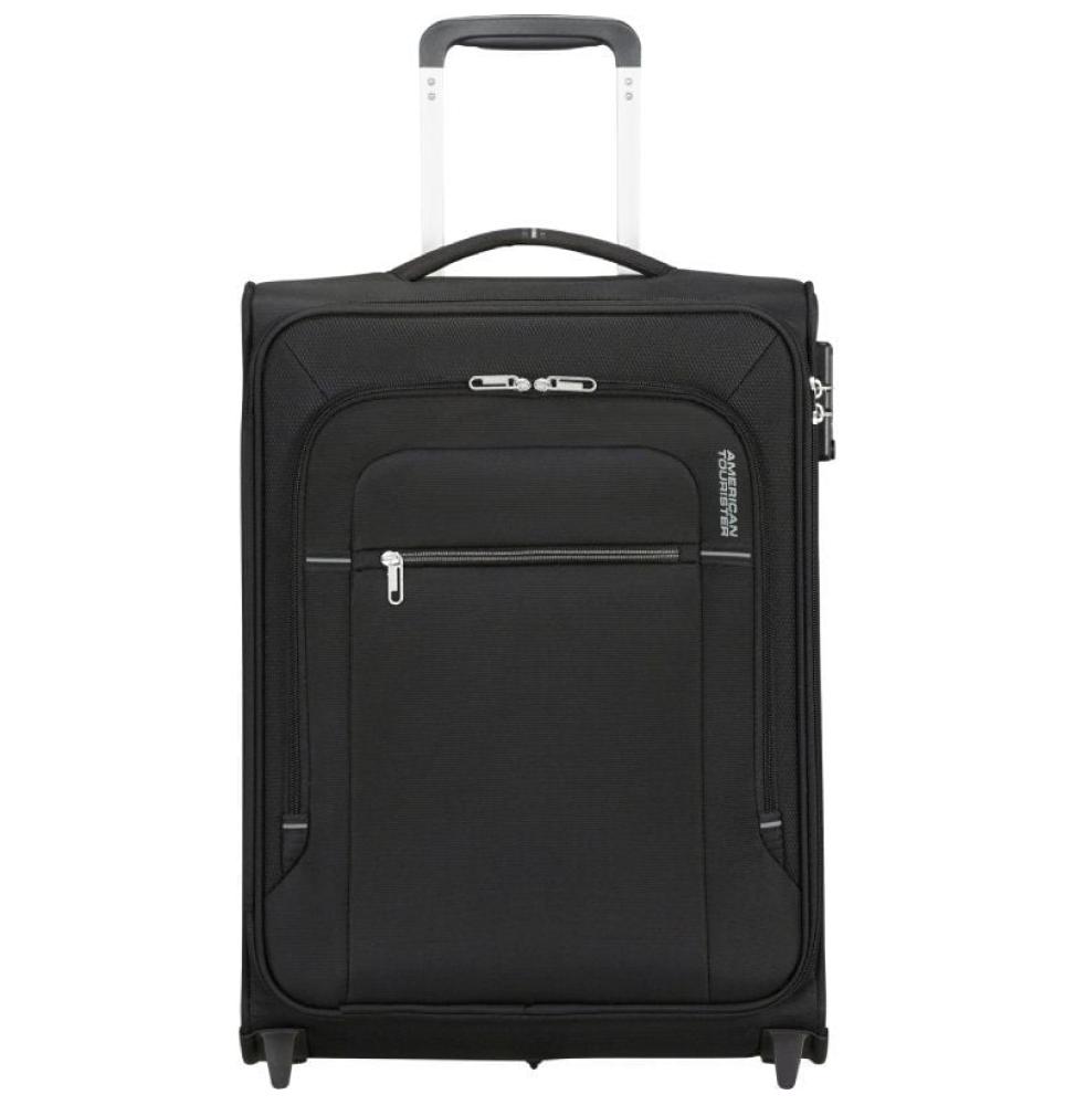 Maleta de Cabina American Tourister Crosstrack Upright 55cm/ 55x40x20cm/ 2 Ruedas/ Negra y Gris