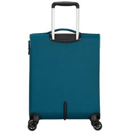 Maleta de Cabina American Tourister Crosstrack Spinner 55cm/ 55x40x20cm/ 4 Ruedas/ Marino y Naranja