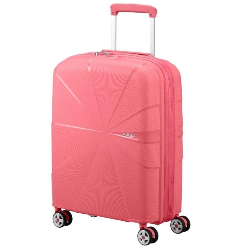 Maleta de Cabina American Tourister Starvibe Spinner 55cm/ 55x40x20cm/ 4 Ruedas/ Coral