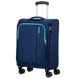 Maleta de Cabina American Tourister Sea Seeker Spinner 55cm/ 55x40x20cm/ 4 Ruedas/ Marino Combate