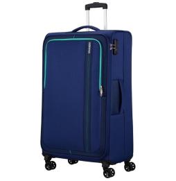 Maleta de Cabina American Tourister Sea Seeker Spinner 80cm/ 80x47.5x28.5cm/ 4 Ruedas/ Marino Combate