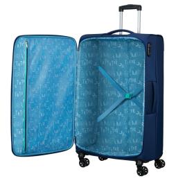 Maleta de Cabina American Tourister Sea Seeker Spinner 80cm/ 80x47.5x28.5cm/ 4 Ruedas/ Marino Combate