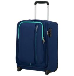 Maleta de Cabina American Tourister Sea Seeker Upright/ 45x36x20cm/ 2 Ruedas/ Marino Combate