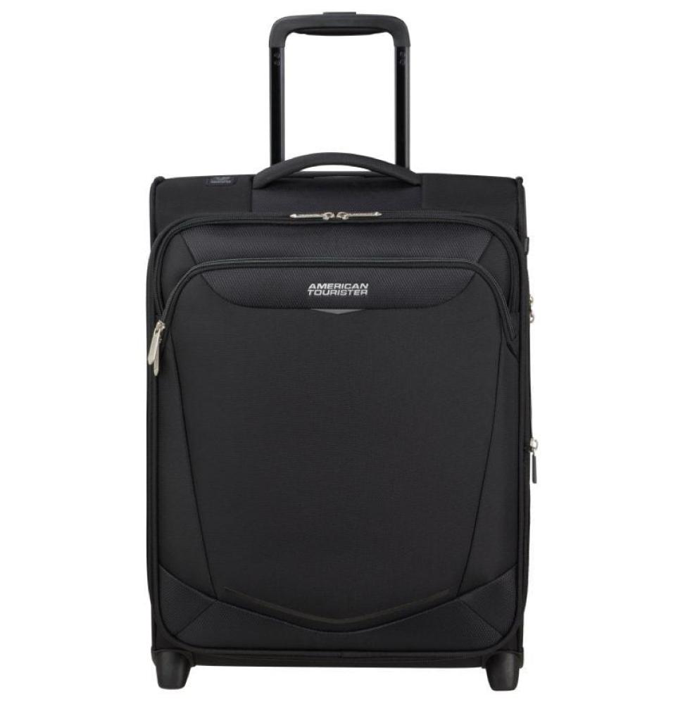 Maleta de Cabina American Tourister Upright SummerRide 55cm/ 55x40x20cm/ 2 Ruedas/ Negra