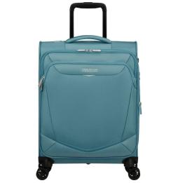 Maleta de Cabina American Tourister SummerRide Spinner 55cm/ 55x40x23cm/ 4 Ruedas/ Azul Brisa