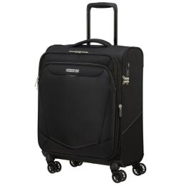 Maleta de Cabina American Tourister SummerRide Spinner 55cm/ 55x40x23cm/ 4 Ruedas/ Negra