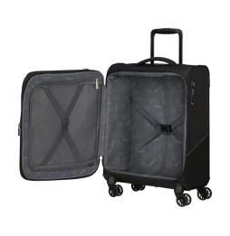 Maleta de Cabina American Tourister SummerRide Spinner 55cm/ 55x40x23cm/ 4 Ruedas/ Negra