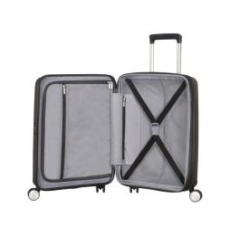 Maleta de Cabina American Tourister SoundBox Spinner 55cm/ 55x40x20cm/ 4 Ruedas/ Negra