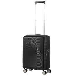 Maleta de Cabina American Tourister SoundBox Spinner 55cm/ 55x40x20cm/ 4 Ruedas/ Negra