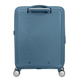 Maleta de Cabina American Tourister SoundBox Spinner 55cm/ 55x40x20cm/ 4 Ruedas/ Azul Piedra