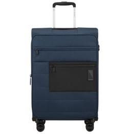 Maleta Mediana Samsonite Vaycay Spinner Expansible 66cm/ 66x43x30cm/ 4 Ruedas/ Azul Marino