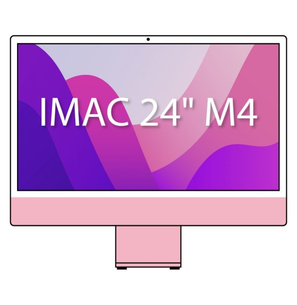 Apple iMac 24' Retina 4,5K / M4 10-Core CPU/ 16Gb/ 256Gb SSD/ 10-Core GPU/ Rosa