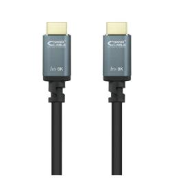 Cable HDMI 2.1 8K Nanocable 10.15.8001/ HDMI Macho - HDMI Macho/ 1m/ Negro