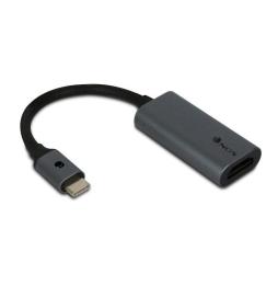 Conversor NGS WonderHDMI/ HDMI Hembra - USB Tipo-C Macho/ 15cm/ Negro