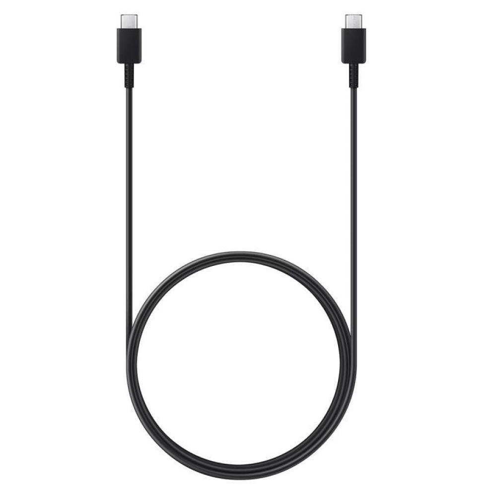 Cable USB 2.0 Tipo-C Samsung EP-DX310JBEGEU/ USB Tipo-C Macho - USB Tipo-C Macho/ 1.8m/ Negro