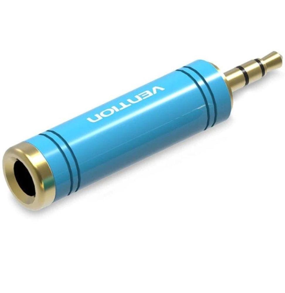 Adaptador Jack Vention VAB-S04-L/ Jack 3.5 Macho - Jack 6.5 Hembra/ Azul