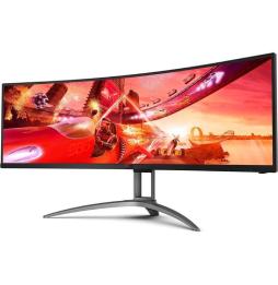 Monitor Gaming Ultrapanorámico Curvo AOC Agon AG493UCX2 48.8'/ Dual QHD/ 1ms/ 165Hz/ VA/ Multimedia/ Negro