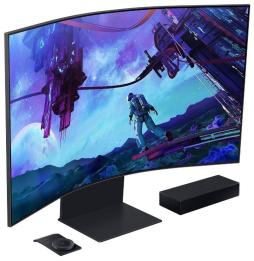 Monitor Gaming Curvo Samsung Odyssey Ark S55CG970NU 55'/ 4K/ 1ms/ 165Hz/ VA/ Regulable en altura/ Smart TV/ Multimedia/ Negro