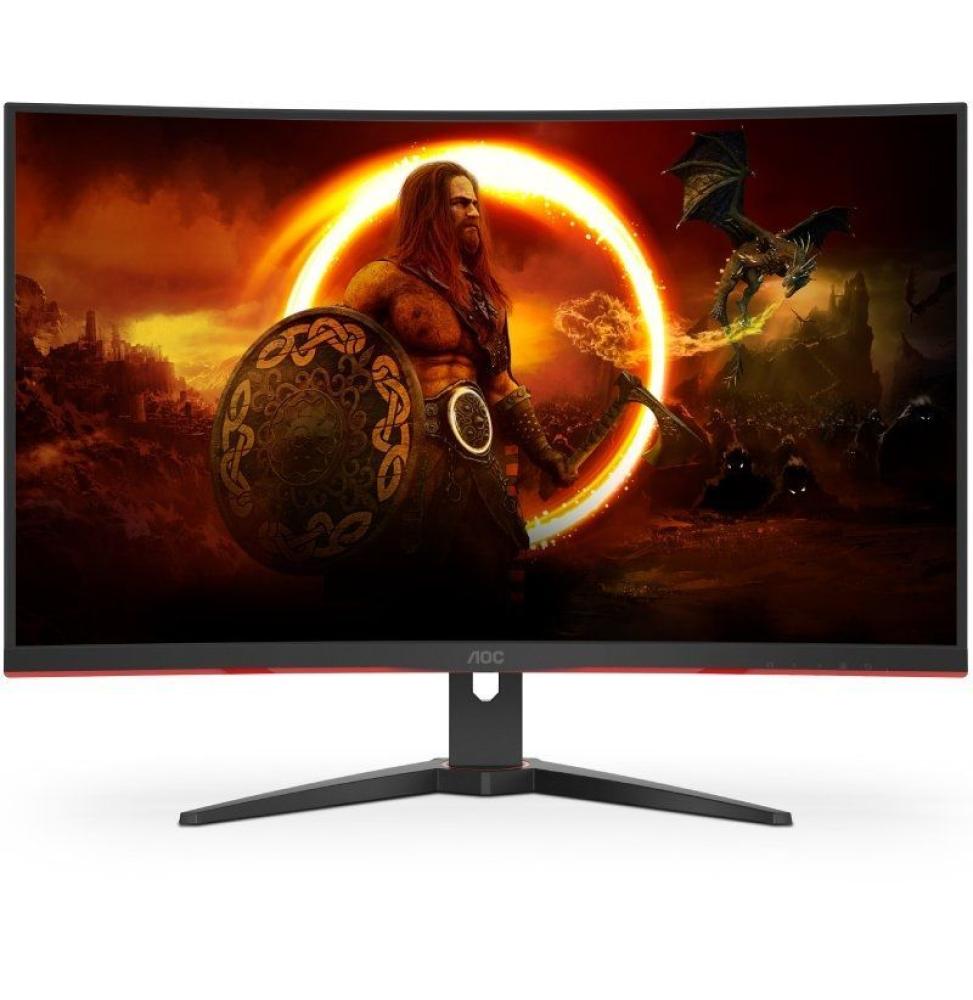 Monitor Gaming Curvo AOC CQ32G2SE/BK 31.5'/ QHD/ 1ms/ 165Hz/ VA/ Multimedia/ Negro