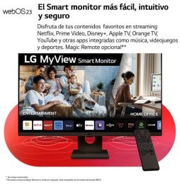 Smart Monitor LG MyView 32SR50F-B 31.5'/ Full HD/ Smart TV/ Multimedia/ Negro