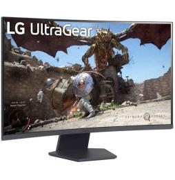 Monitor Gaming Curvo LG UltraGear 27GS60QC-B 27'/ QHD/ 1ms/ 180Hz/ VA/ Negro