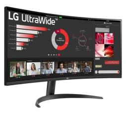 Monitor Profesional Ultrapanorámico Curvo LG 34WR50QK-B 34'/ WQHD/ Negro