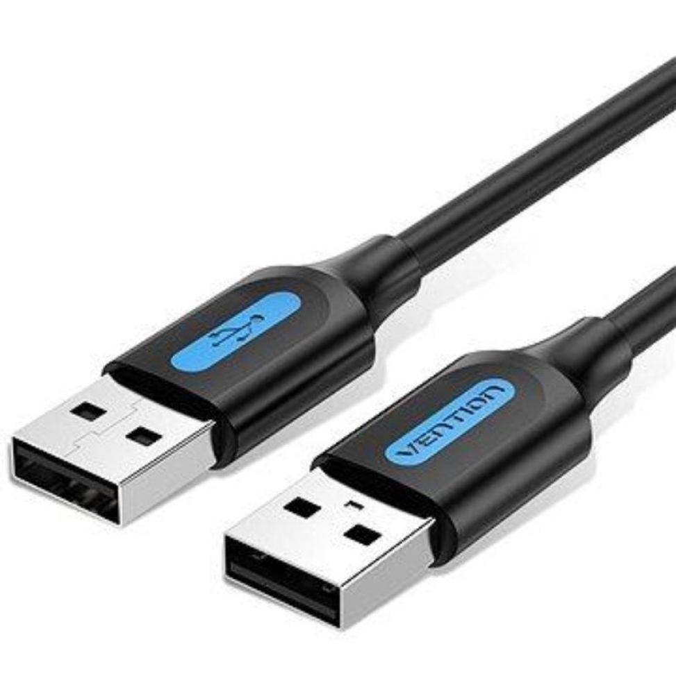 Cable USB 2.0 Vention COJBC/ USB Macho - USB Macho/ 480Mbps/ 25cm/ Negro