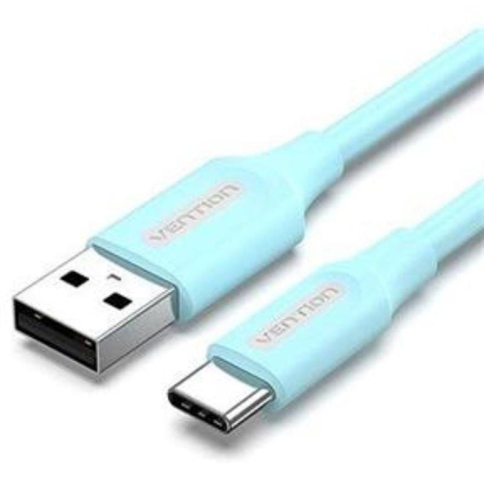 Cable USB 2.0 Tipo-C Vention COKSG/ USB Tipo-C Macho - USB Macho/ Hasta 60W/ 480Mbps/ 1.5m/ Azul