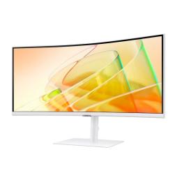 Monitor Profesional Ultraparonámico Curvo Samsung ViewFinity S6 S34C650TAU 34'/ UWQHD/ Multimedia/ Regulable en altura/ Blanco