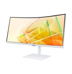 Monitor Profesional Ultraparonámico Curvo Samsung ViewFinity S6 S34C650TAU 34'/ UWQHD/ Multimedia/ Regulable en altura/ Blanco