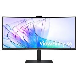 Monitor Profesional Ultraparonámico Curvo Samsung ViewFinity S6 S34C652VAU 34'/ UWQHD/ Webcam/ Multimedia/ Negro