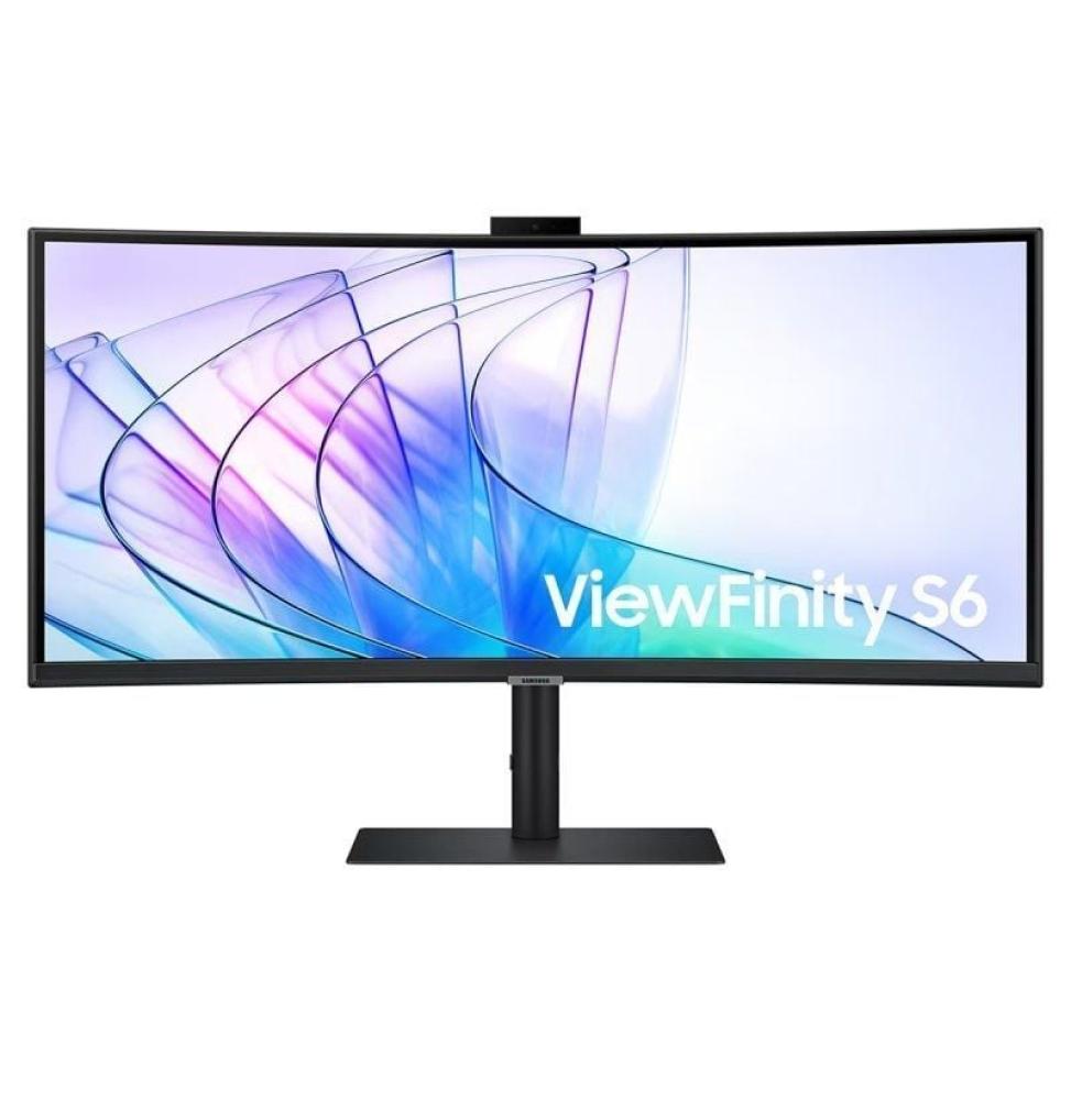 Monitor Profesional Ultraparonámico Curvo Samsung ViewFinity S6 S34C652VAU 34'/ UWQHD/ Webcam/ Multimedia/ Negro