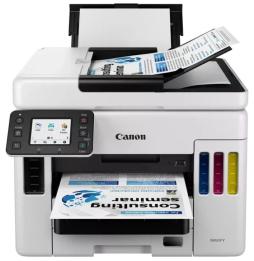 Multifunción Recargable Canon MAXIFY GX7050 MegaTank WiFi/ Fax/ Dúplex/ Blanca