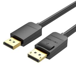 Cable Displayport 1.2 4K Vention HACBH/ Displayport Macho - Displayport Macho/ 2m/ Negro