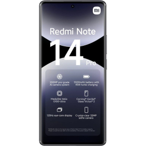 Smartphone Xiaomi Redmi Note 14 Pro 8GB/ 256GB/ 6.67'/ Negro Medianoche