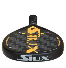 Pala de Pádel Siux Platinum Revolution 24K/ Negra y Naranja