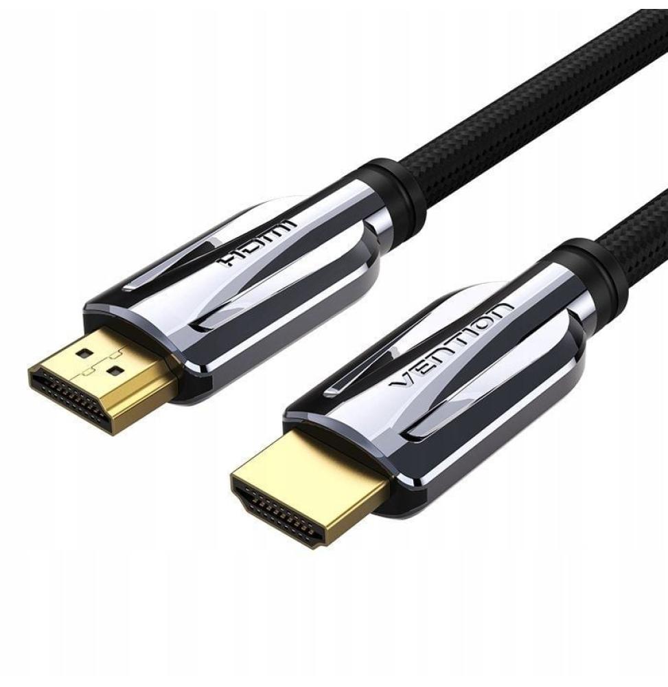 Cable HDMI 2.1 8K Vention AALBF/ HDMI Macho - HDMI Macho/ 1m/ Gris y Negro