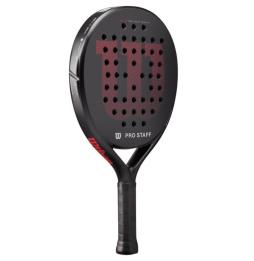 Pala de Pádel Wilson Pro Staff Team TX V2/ Negra y Roja