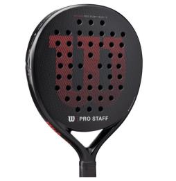 Pala de Pádel Wilson Pro Staff Team TX V2/ Negra y Roja