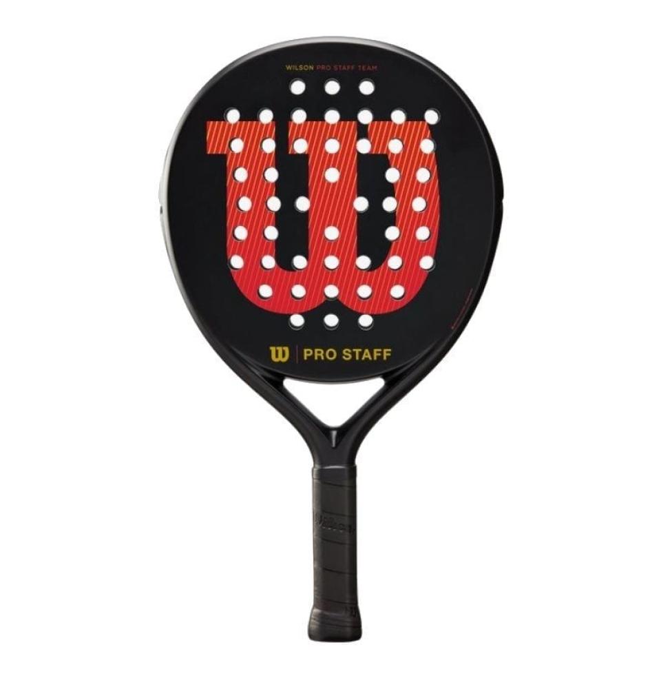 Pala de Pádel Wilson Pro Staff Team V2/ Negra y Roja