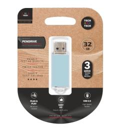 Pendrive 32GB Tech One Tech Basic USB 2.0/ Azul Cielo