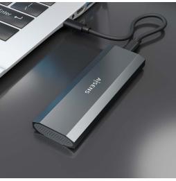 Caja Externa para Disco SSD M.2 NVMe Aisens ASM2-029GR/ USB 3.2/ Sin tornillos