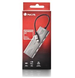 Hub USB Tipo-C NGS Wonder4-C/ 4xUSB Tipo-C