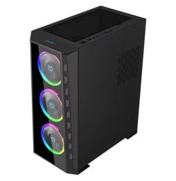 Caja Gaming Semitorre Hiditec MH12 GLASS