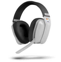 Auriculares Gaming Inalámbricos con Micrófono Krom Kanji/ Bluetooth/ USB 2.0/ Blancos