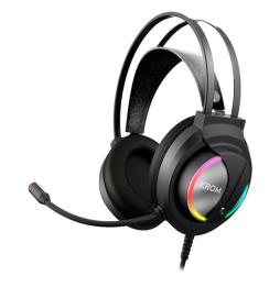 Auriculares Gaming con Micrófono Krom Kappa/ Jack 3.5/ USB 2.0/ Negros