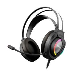 Auriculares Gaming con Micrófono Krom Kappa/ Jack 3.5/ USB 2.0/ Negros