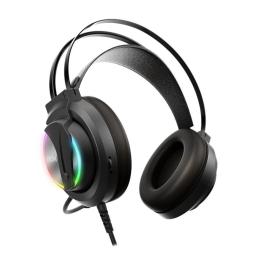 Auriculares Gaming con Micrófono Krom Kappa/ Jack 3.5/ USB 2.0/ Negros